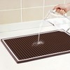 REGALWOVEN Waterproof & Durable Bordered Textured Silicone Dish Drying Mat for Sink Area - 3 of 4