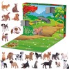 Joyfy 2025 Countdown to Christmas Advent Calendar - 24Pcs Dog & Cat Animals Action Figure for Xmas Gift - 2 of 4
