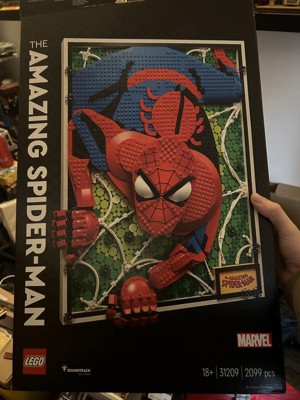 Lego Art The Amazing Spider-man Super Hero Building Kit 31209 : Target
