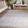 Mila MIL236 Power Loomed Indoor Area Rug - Grey/Ivory - 4'x6'- Safavieh - 2 of 4