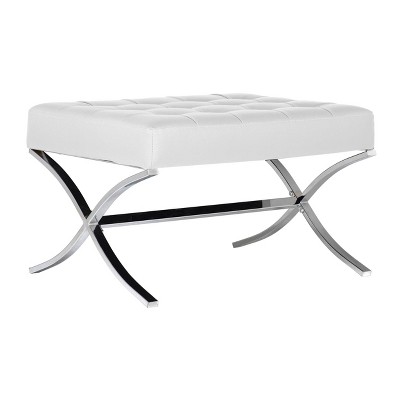 target white ottoman