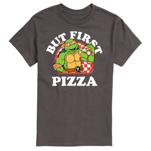 Men's - Teenage Mutant Ninja Turtles - But First Pizza Short Sleeve Graphic T-Shirt - 1 of 4