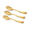 Smarty Had A Party Shiny Metallic Gold Plastic Spoons (600 Spoons) - 2 of 3