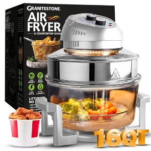 Granitestone 16 QT Large Glass Air Fryer Seft Cleaning Dishwasher Safe Air Fryer - 1 of 4