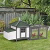 LOVMOR 77" Wooden Chicken Coop with Nesting Box - 2 of 4