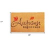 HomeRoots 17" X 29" Natural Black and Orange Coir Autumn Blessings Outdoor Fall Door Mat - 3 of 3