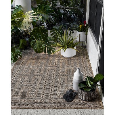 Hampton 5' x 7' Blue Synthetic Easy Care Rug