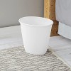 LunaLulinlk White 1.5 Gallon Oval Basin Trash Can 4-Pack, Plastic - 3 of 4