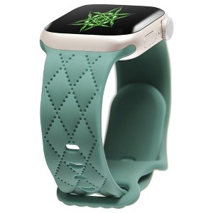 HTUTWOO Checkered Apple Watch Silicone Strap, Slim Sport Band 38/40/41/42/44/45/46/49mm for iWatch Series 11 10 9 8 7 6 5 4 3 2 1 SE Ultra - 1 of 4