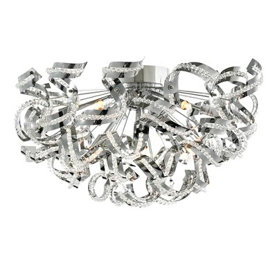 CWI Lighting Swivel 13 Light Flush Mount With Chrome Finish