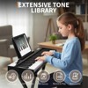 GustoWave 61-Key Semi-Weighted Keyboard Piano, 128 Tones & Rhythms, 80 Demo Songs, Portable Electric Piano, Ideal Gift for Beginners & Professionals - 2 of 4