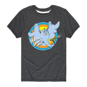 Boys' - Dr. Seuss - Horton Draws A Who Short Sleeve Graphic T-Shirt - 1 of 4