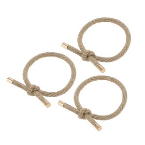 REGALWOVEN Classic Knotted Style Hair Ties Ponytail Holder Rope Hair Tie 3 Pcs - 1 of 4