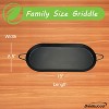 Brentwood Carbon Steel Nonstick Comal Griddle for Double Burner, 18 In. x 8.5 In. in Black - 3 of 4