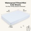 KeaBabies 2pk Isla Waterproof Mini Crib Sheets for Boy, Girl, Soft Pack and Play Sheets for Graco Pack and Play Mattress - 3 of 4