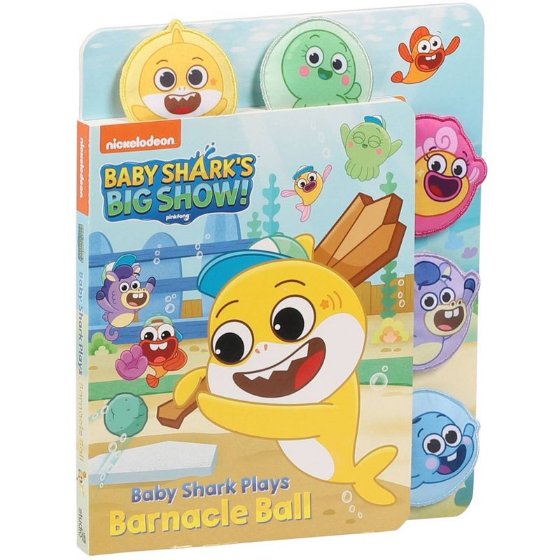 Baby Shark's Big Show: Baby Shark Plays Barnacle Ball - (Board Books with Cloth Tabs) by  Grace Baranowski (Board Book), 2 of 5