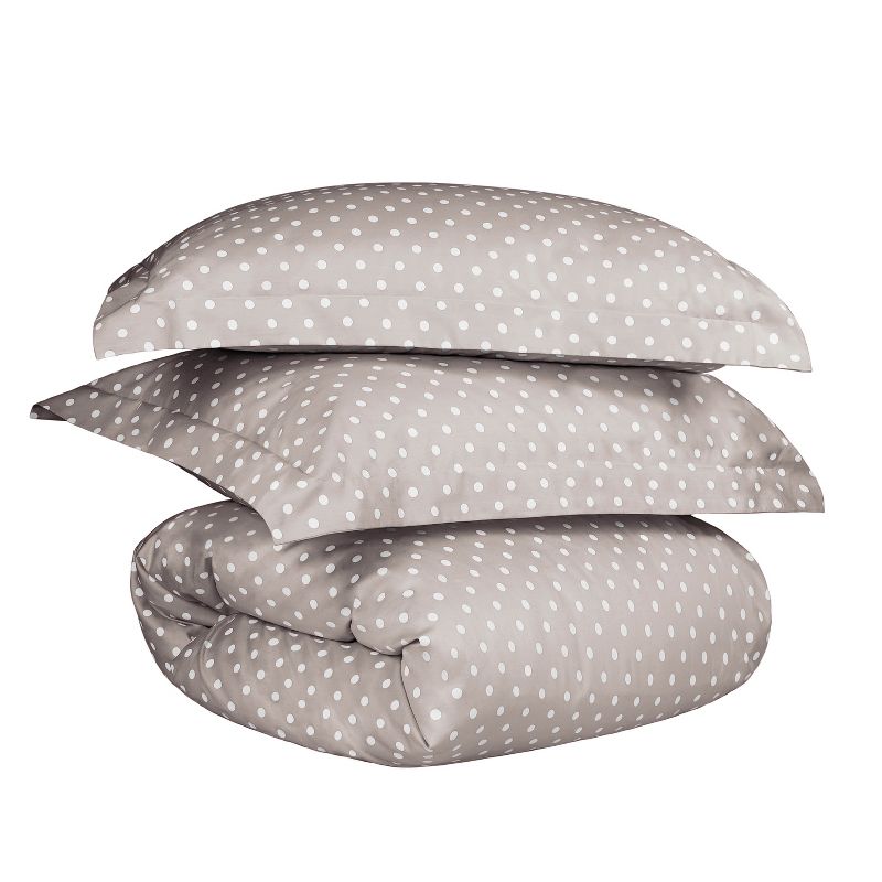 Polka Dot 600 Thread Count Cotton Blend Deep Pocket Bed Sheet Set By Blue Nile Mills, 1 of 6