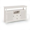 TIRAMISUBEST 52.8in Rattan Sideboard Storage Sideboard Cabinet - White - 2 of 4