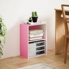HOMLUX 2-Tier Cube Bookcase Compact Storage Shelf Organizer - 4 of 4