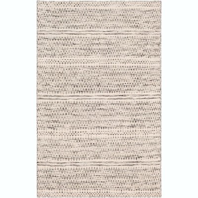 Mark & Day Marie 3'6"x5'6" Rectangle Woven Indoor Area Rugs Gray: Handmade Wool Chevron, Modern Bohemian Decor