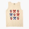 Simply Sage Market Coquette Bows And USA Strawberries Garment Dyed Tank - 3 of 4