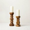 Large Wood Candle Holder - Opalhouse™ designed with Jungalow™ - image 4 of 4