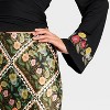 Latino Heritage Month Women's Maxi Skirt - Black Floral - 4 of 4