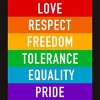 Adult Design By Humans Pride Rights Motto By PINHEAD66 T-Shirt - 2 of 2