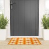 Jen Du Vintage Yellow Orange Flowers Welcome Mat - Deny Designs - 2 of 3