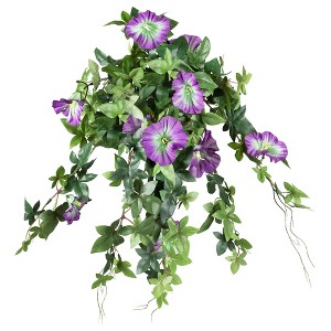Allstate Floral Petunia Artificial Floral Bush Spray - 20" - Purple - 1 of 4