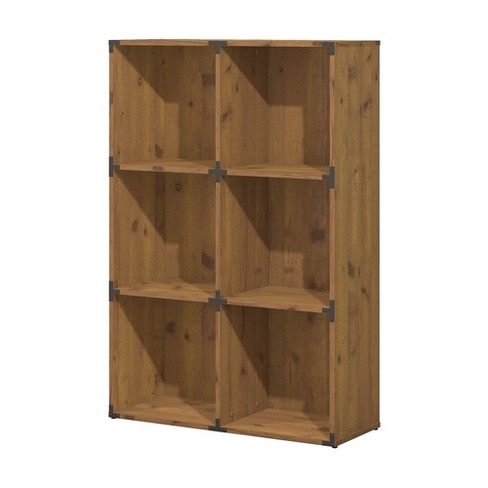 Kathy Ireland Office Ironworks 6 Cube File Cabinet Bookcase In