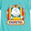 Girls' - Peanuts - Charlie Brown Karneval Fitted Short Sleeve Graphic T-Shirt - 2 of 4