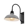 12.25" 1-Light Stanley Farmhouse Industrial LED Gooseneck Arm Outdoor Sconce - JONATHAN Y - 3 of 4