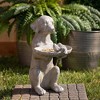 Sullivans 19" Sitting Dog Bird Feeder Statue, Resin - 3 of 3