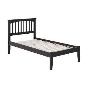 AFI Furnishings Mission Twin Extra Long Platform Bed with Open Footboard and Turbo Charger in Espresso - 1 of 4
