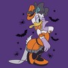 Mens Mickey & Friends Halloween Daisy Elegant Dress Bats and Spiders T Shirt - 2 of 3