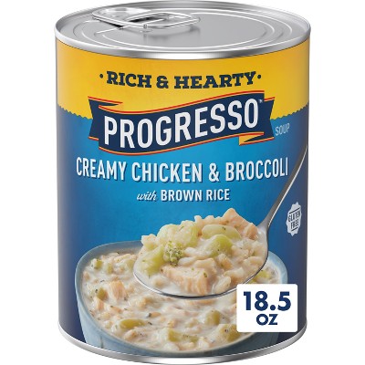 Progresso Gluten Free Rich & Heaty Creamy Chicken & Broccoli with Brown Rice Soup - 18.5oz