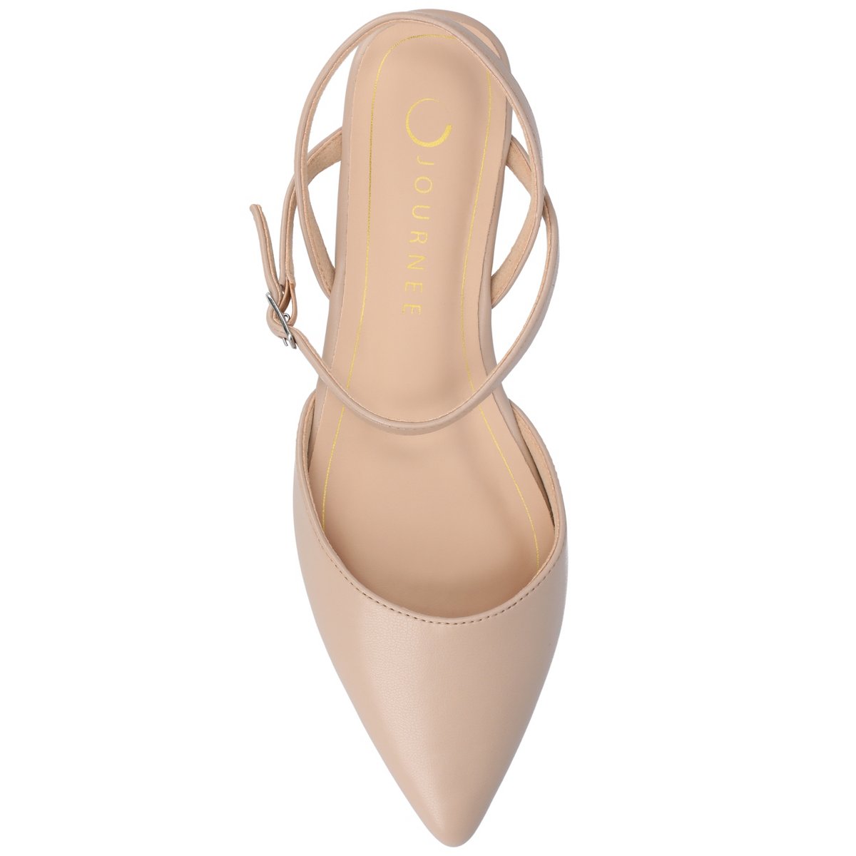 Обувь Journee Collection Journee Women's SuperNatural Shades Martine Flats, Taupe 8 — фото 4