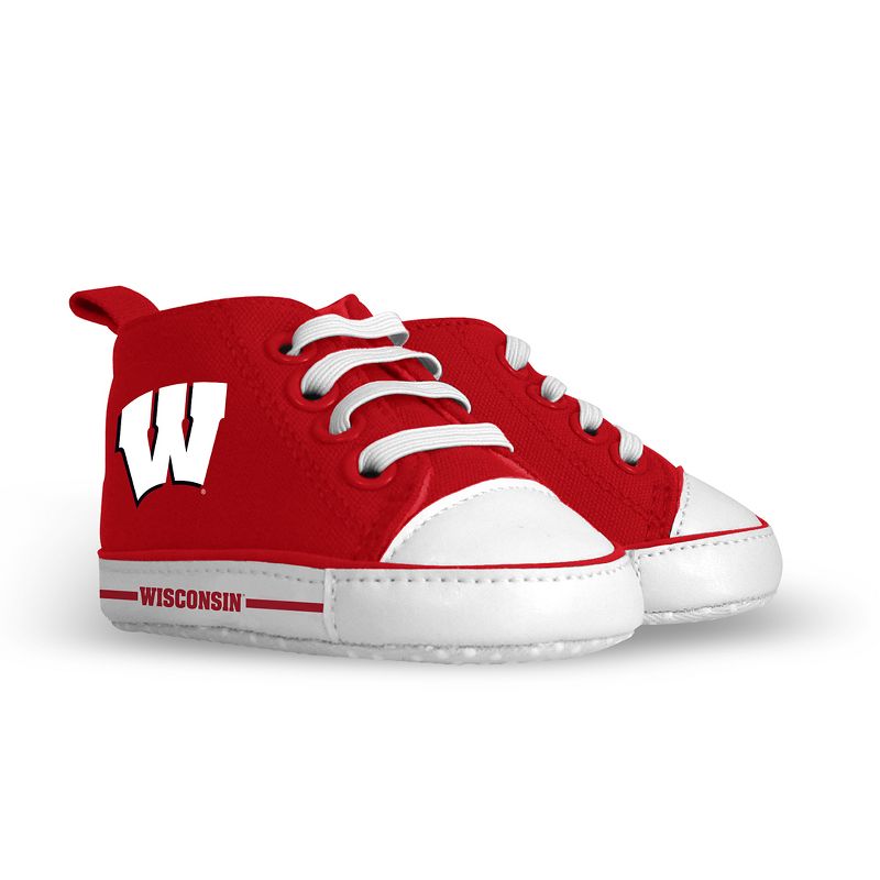 Baby Fanatic 2 Piece Bid and Shoes - NCAA Wisconsin Badgers - White Unisex Infant Apparel, 2 of 4