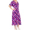 HAPPY BAY Women's Dress Summer Holiday Beachwear Bathing Suit Button Down Cover ups Beach Long Shirts for Women Large-X-Large Pink Abstract - 3 of 4