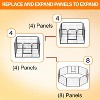FDW Dog Playpen Pet Dog Fence 2-32 Panels  24/32/40"H Metal Dog Pen Outdoor Exercise Pen with Doors for Large/Medium /Small Dogs for RV,Camping,Yard - 4 of 4