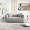 Lyngins Chenille Bean Bag Chairs for Kids and Adults,Comfy Lazy Chairs with Highly Resilient Foam and 2 Seats for Living Room - 2 of 4