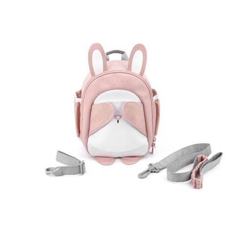 Lulyboo Boo! Bunny Toddler Backpack with Security Harness - Pink