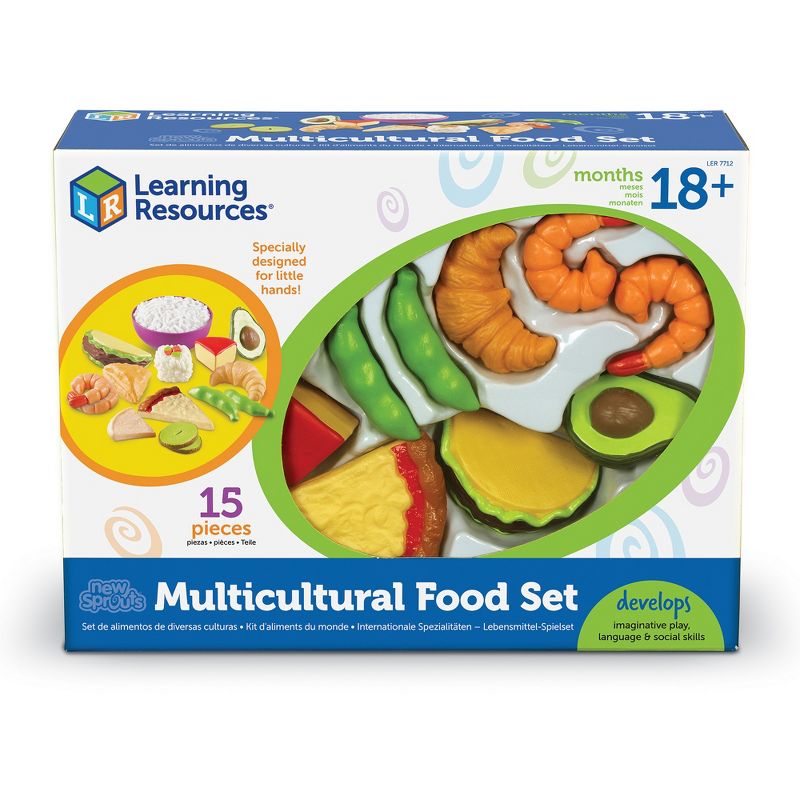 Learning Resources New Sprouts Multicultural Food Set, 15 Pieces, Ages 18 mos+, 3 of 6