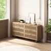 Dexmalle Natural Rattan Storage Cabinet,Living Room/Bedroom - 3 of 4