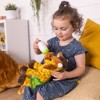 Melissa & Doug 11" Baby Giraffe Plush Stuffed Animal with Pacifier, Diaper, Baby Bottle - 2 of 4