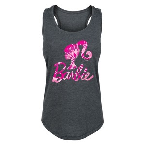 Women's - Barbie - Tie Dye Logo Graphic Racerback Tank - 1 of 4