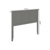 AFI Furnishings Madison Full Headboard with Turbo Charger in Grey - 3 of 4