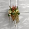 11" Artificial Cymbidium Floral Wall Basket - National Tree Company - 2 of 4