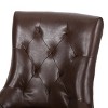 Hrinhom 21.5"W 2 Sets of Diamond Tufted Backrest Dining Chairs,Wooden Legs,PU - 3 of 4